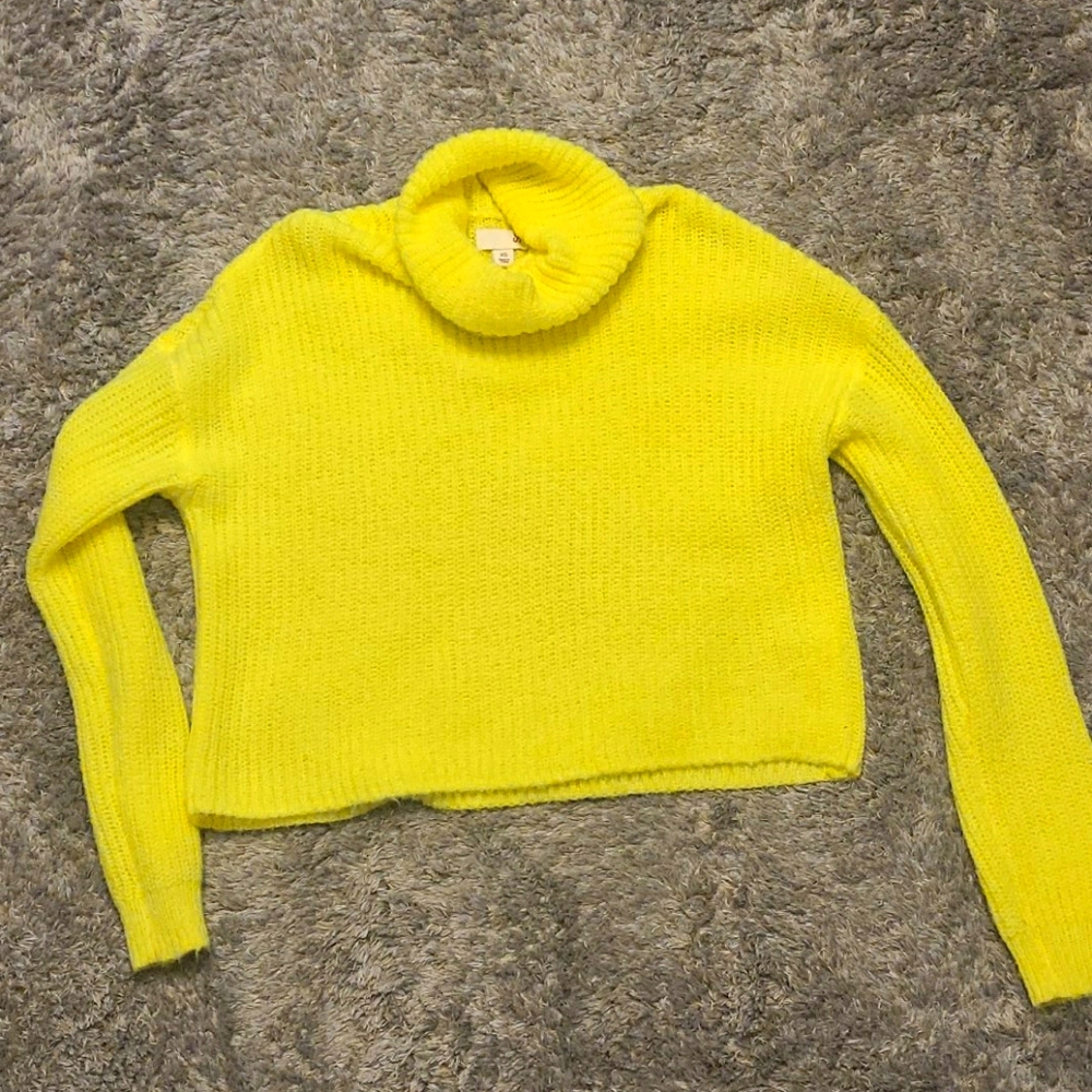 Neon yellow crop top